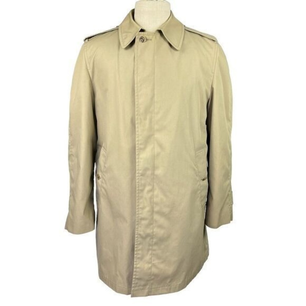 Vintage London Fog Classic Retro Chic 80s Old School Timeless Work‎ Coat Men 40R
